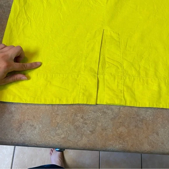 FARM Rio Neon Yellow Leaf Cutout Midi Dress - Picture 16 of 16